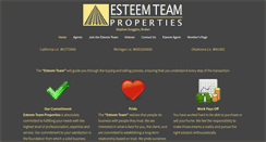 Desktop Screenshot of esteemteamproperties.com